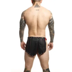 MOB Eroticwear Jupe homme Sm Roman Skirt Noire-Rouge